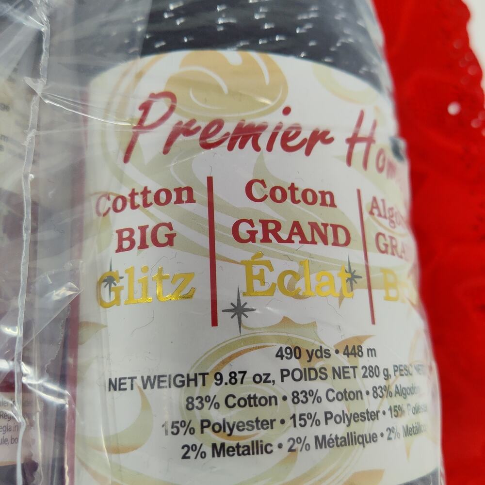2X Premier Home Cotton "Big" Glitz - Color: Black Silver - New - Picture 3 of 6